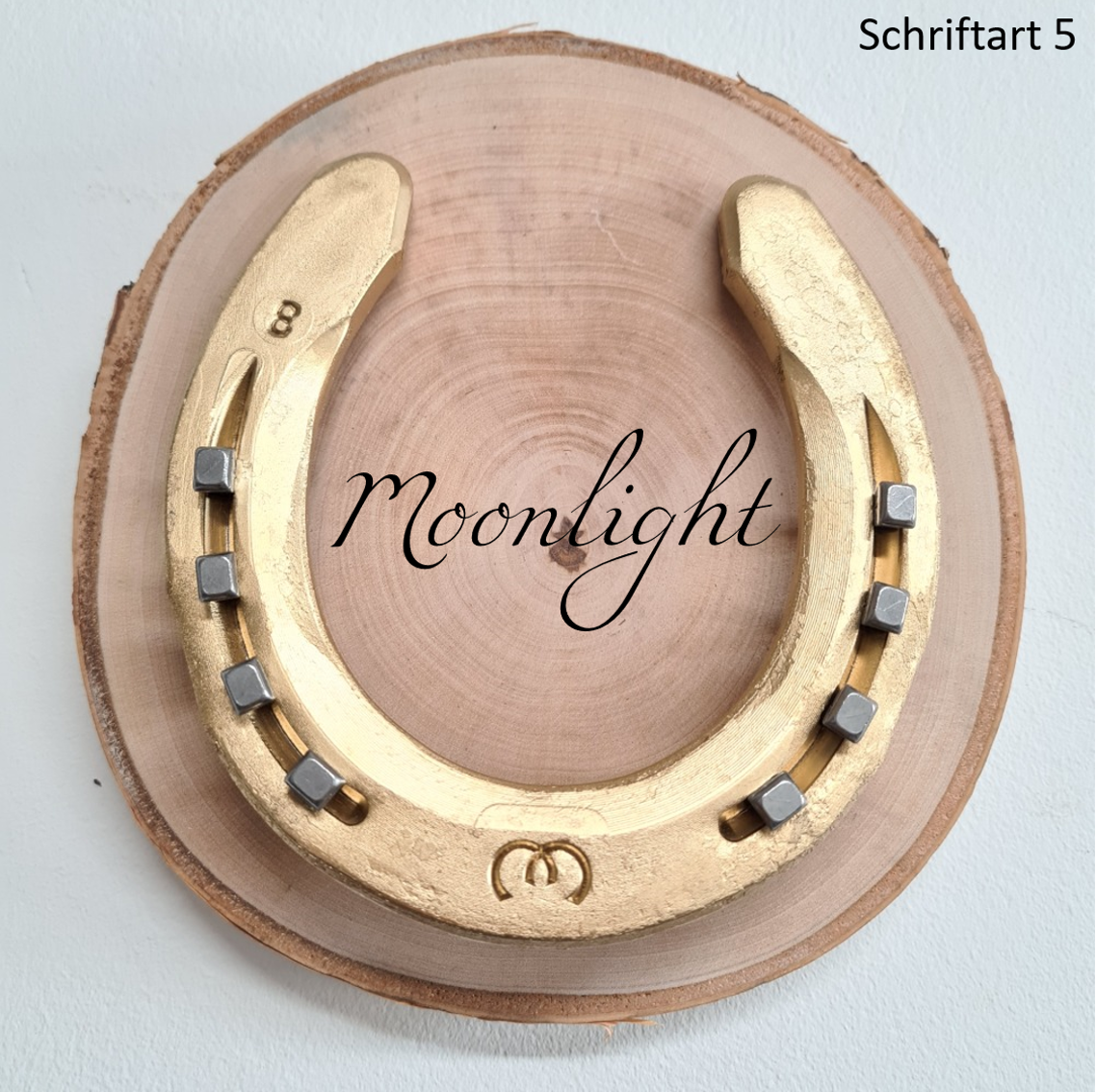 Glücksspur mit Name Gold