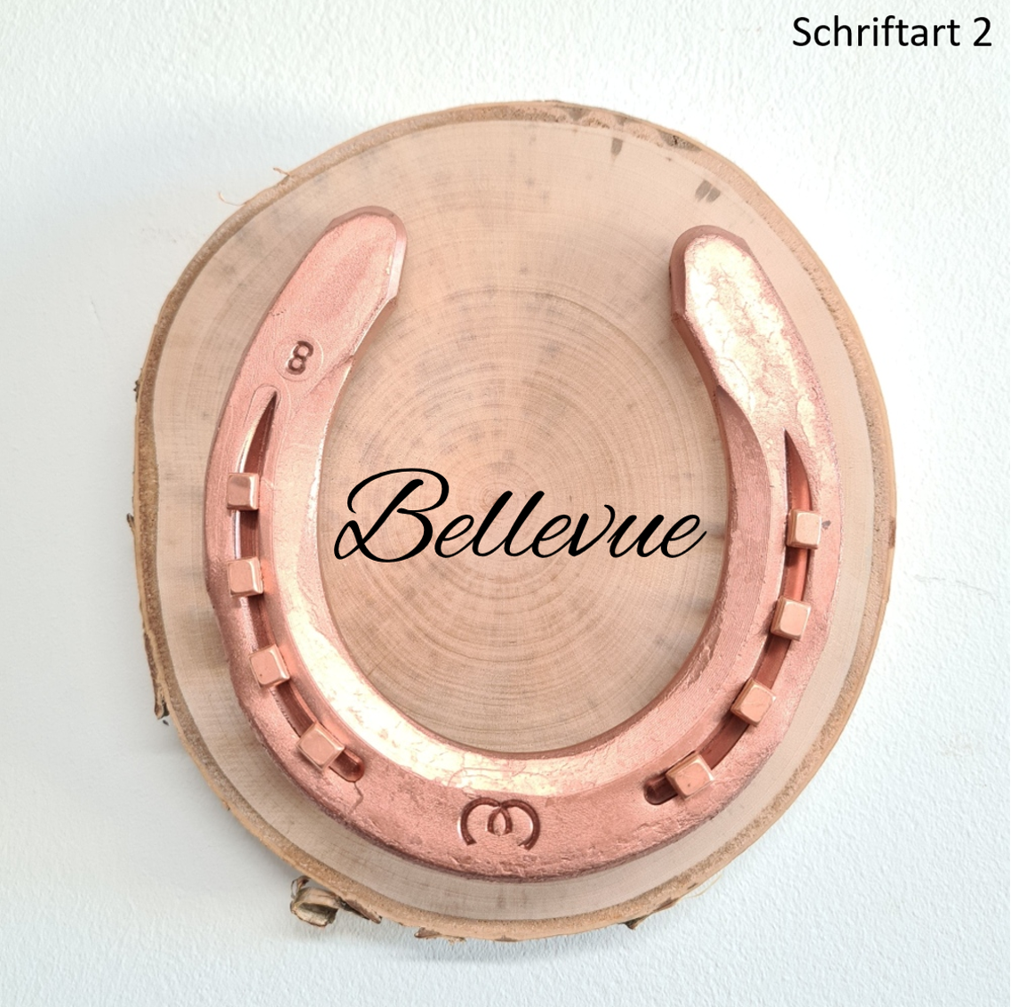 Glücksspur mit Name Kupfer