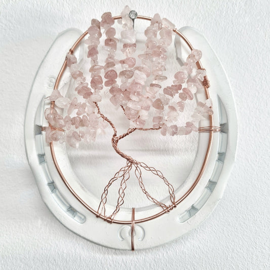 Lebensbaum Weiß-Rosenquarz