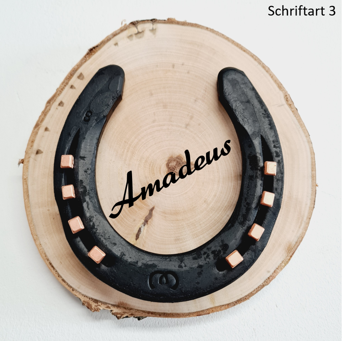 Glücksspur mit Name Schwarz