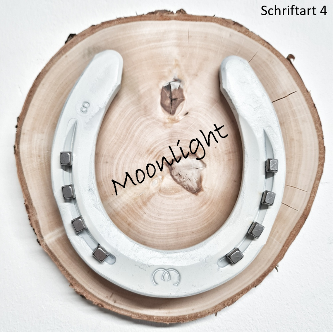 Wooden Luck with Name White
